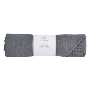 NWT Grey Halfmoon Gripster Yoga Mat Towel